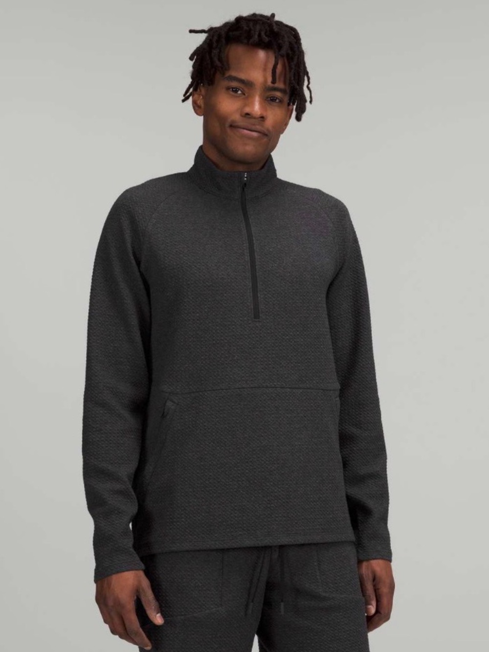 Lululemon At Ease Half-Zip
Heathered Black / Black